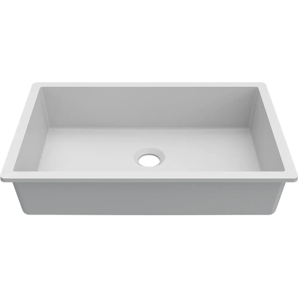 Chiuvetă de bucătărie Elleci Intenso Quadro 04830 Dual Mount White (BDIQU048WH30)