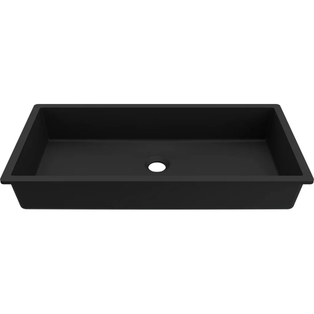 Chiuvetă de bucătărie Elleci Intenso Quadro 06430 Dual Mount Black (BDIQU064BK30)