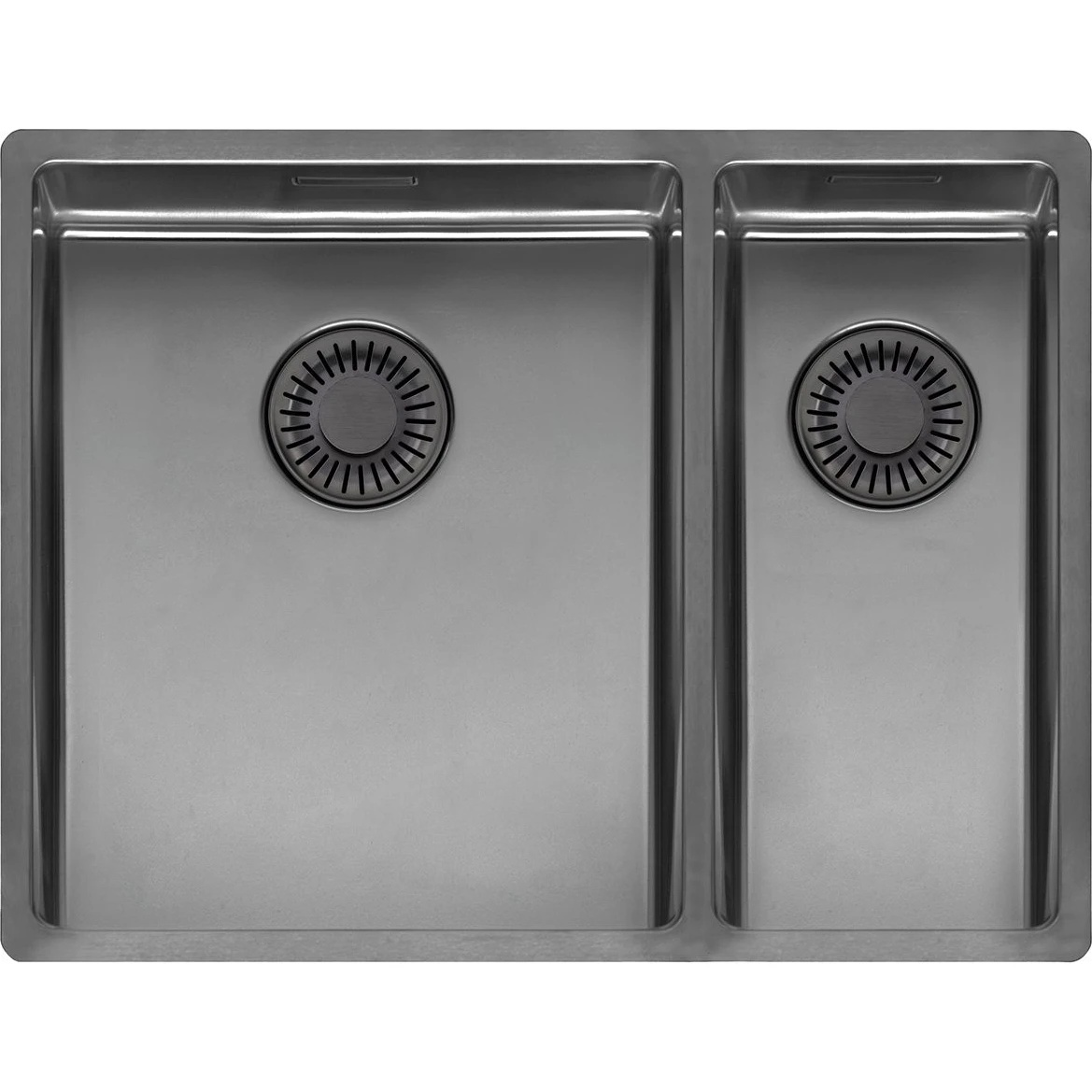 Chiuvetă de bucătărie Reginox New York 34x40+18x40 Gun Metal II (L)