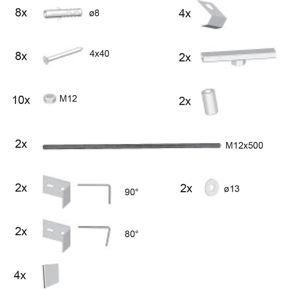 Front-mount bracket Ravak B28100000N