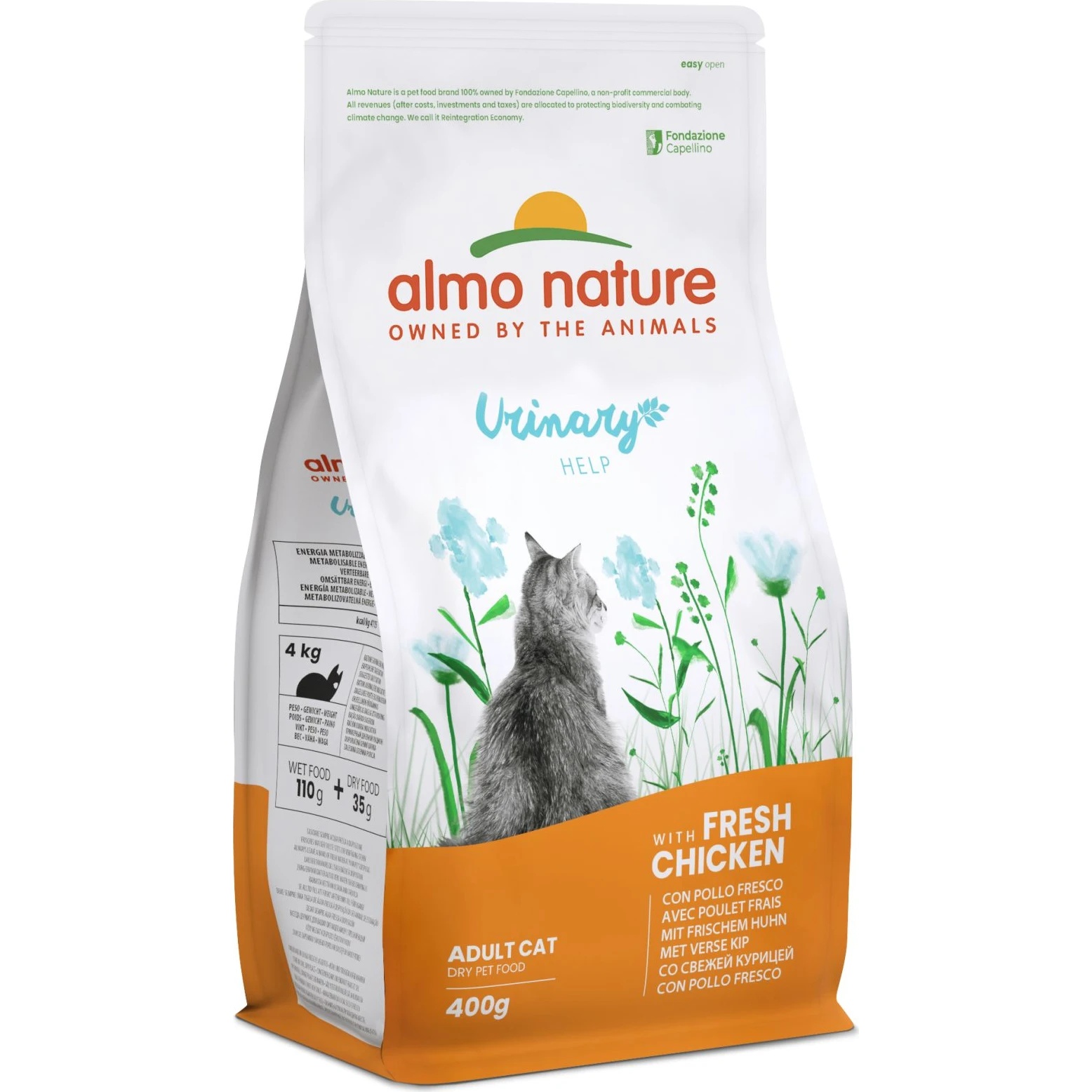 Hrană uscată pentru pisici Almo Nature Urinary Chicken 400g