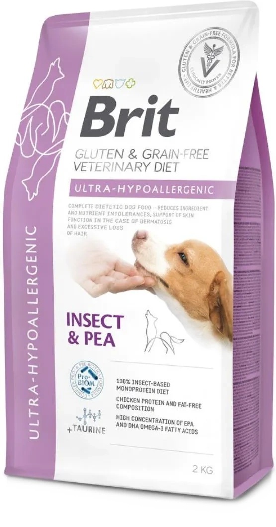 Hrană uscată pentru câini Brit Grain Free Veterinary Diet Ultra-Hypoallergenic 2kg