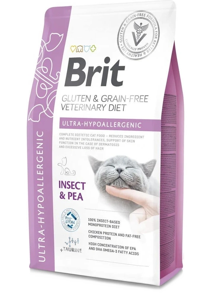 Hrană uscată pentru pisici Brit Grain Free Veterinary Diet Ultra-Hypoallergenic 2kg