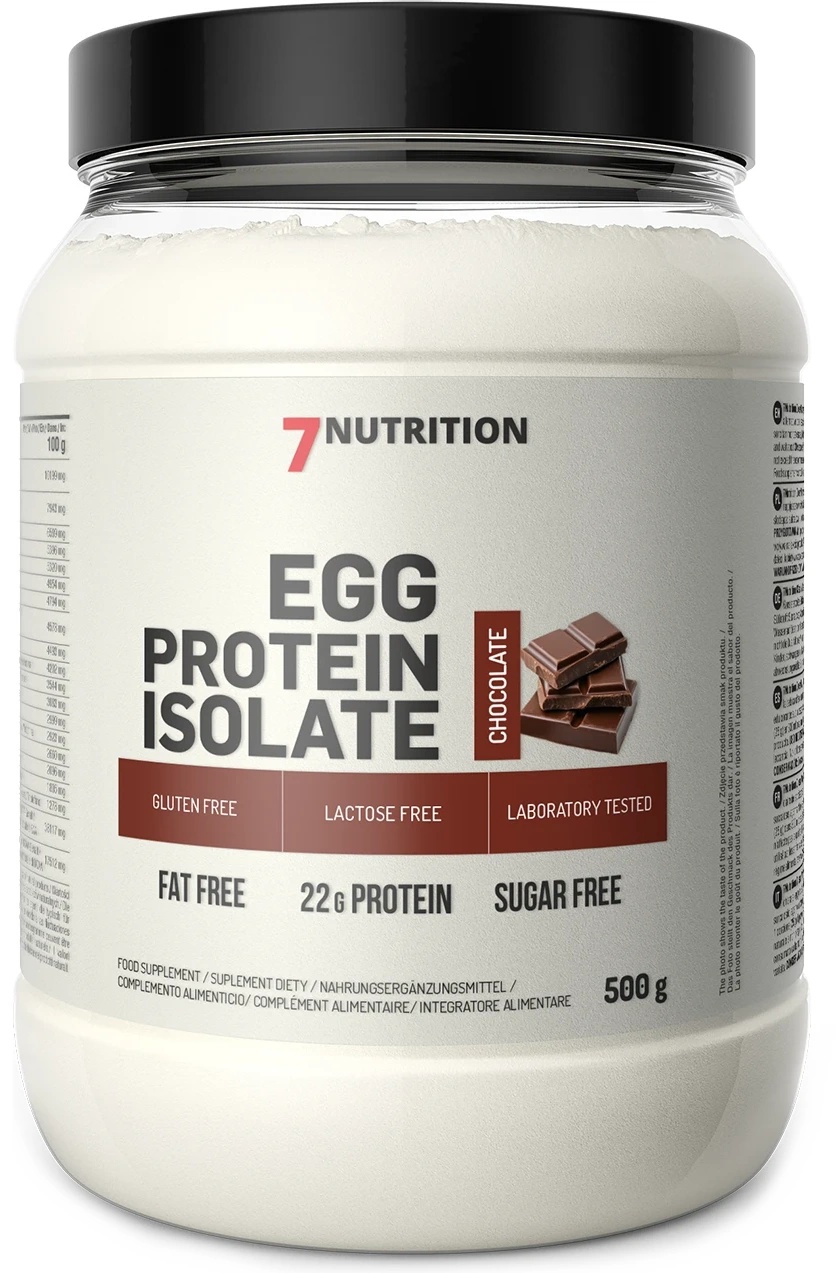 Proteină 7Nutrition EGG Prrotein Izolate 500g Chocolate