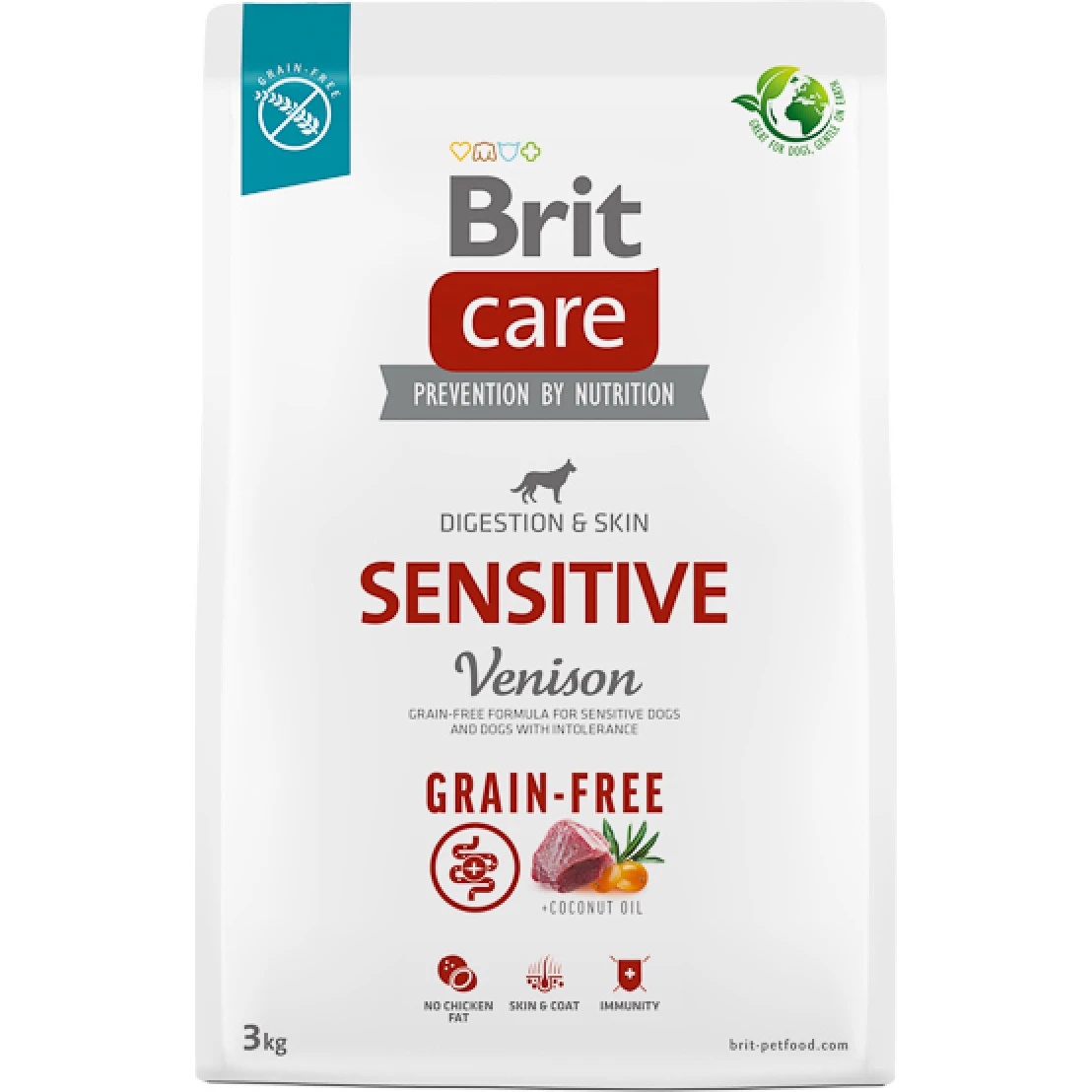 Hrană uscată pentru câini Brit Care Dog Grain Free Sensitive Venison 3kg