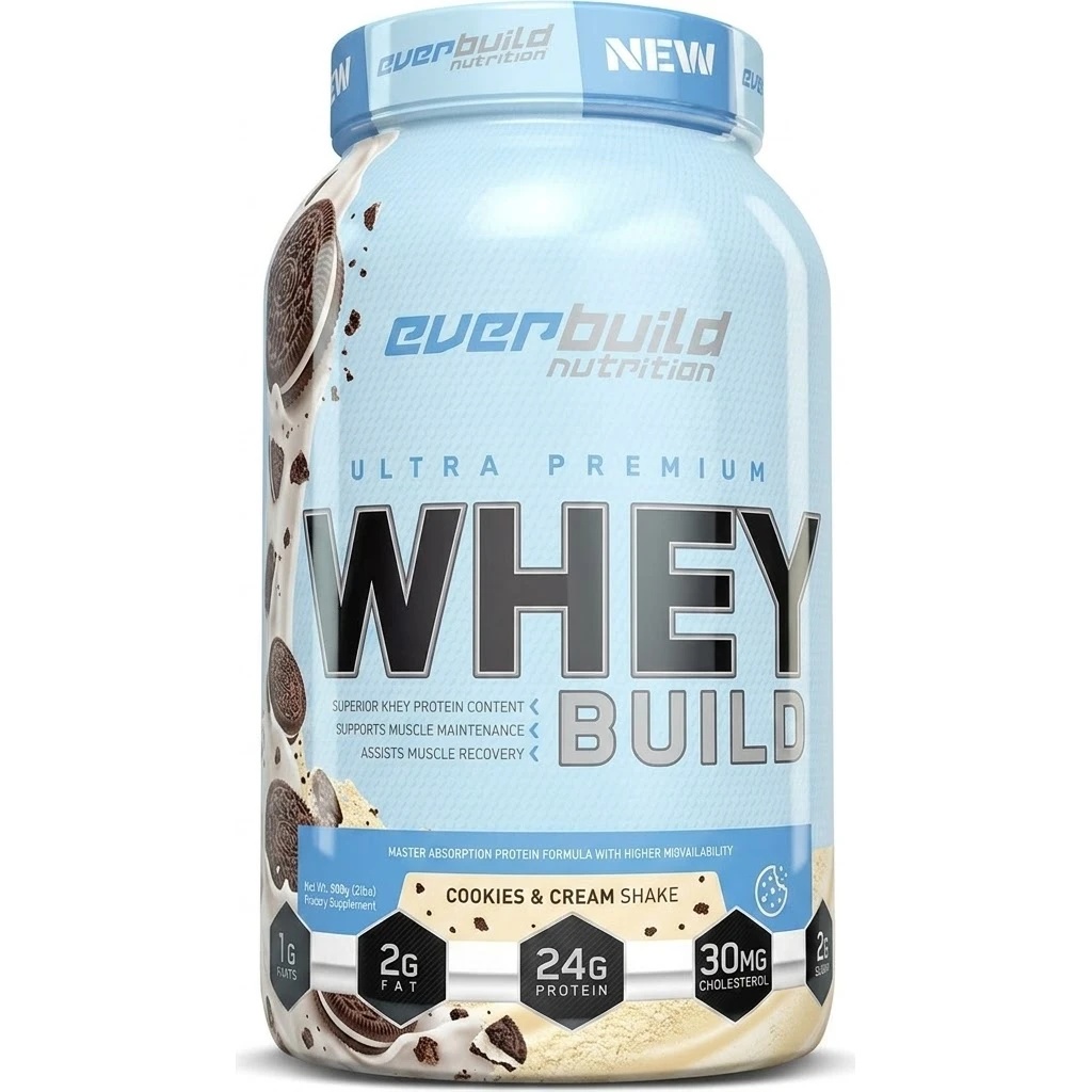 Proteină EverBuild Ultra Premium Whey Build 908g Cookies &