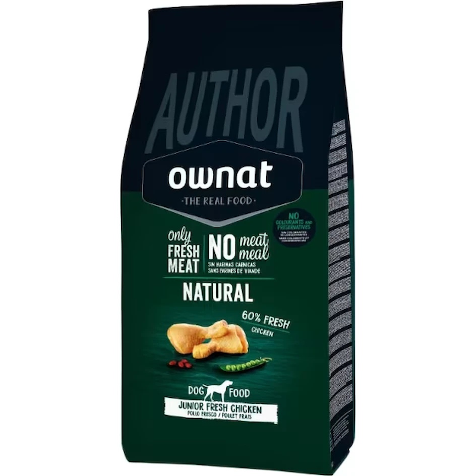 Hrană uscată pentru câini Ownat Author Junior Fresh Chicken 10kg