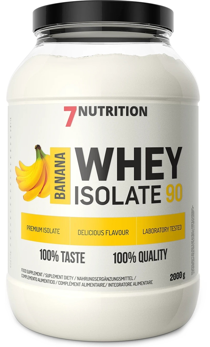 Proteină 7Nutrition Whey Isolate 90 2kg Banana