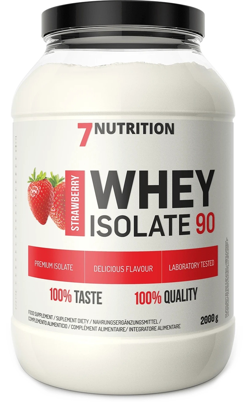 Proteină 7Nutrition Whey Isolate 90 2kg Strawberry