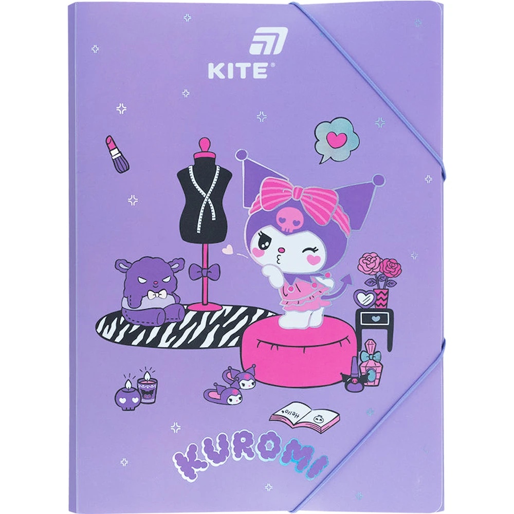 Dosar pentru hârtii Kite A4 Kuromi (HK25-247-1)