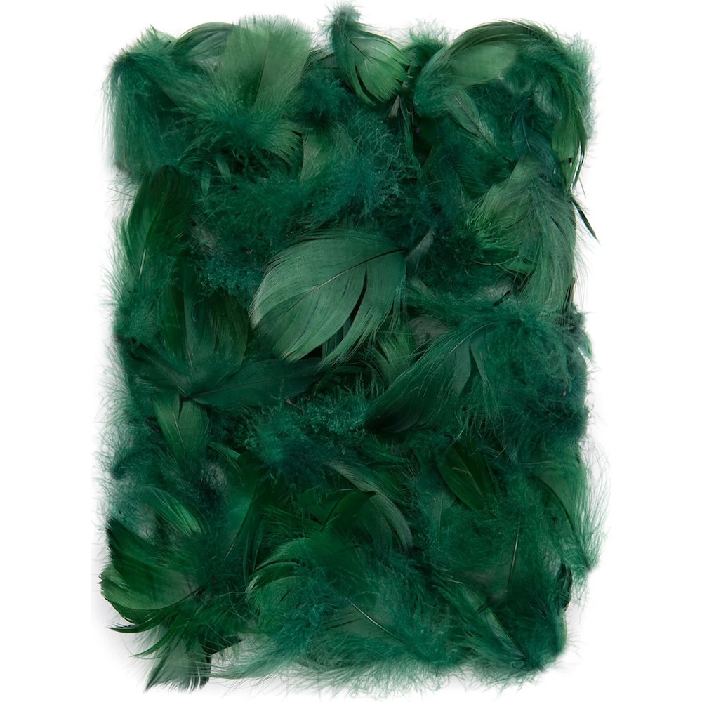 Material pentru artizanat DPCraft Feathers Dark Green (CEPI-024)