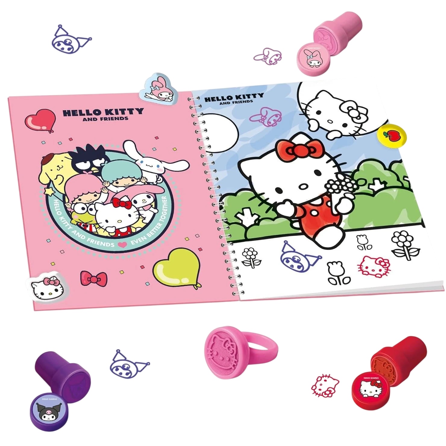 Set pentru creatie Lisciani Hello Kitty Stickers And Stamps (13300)