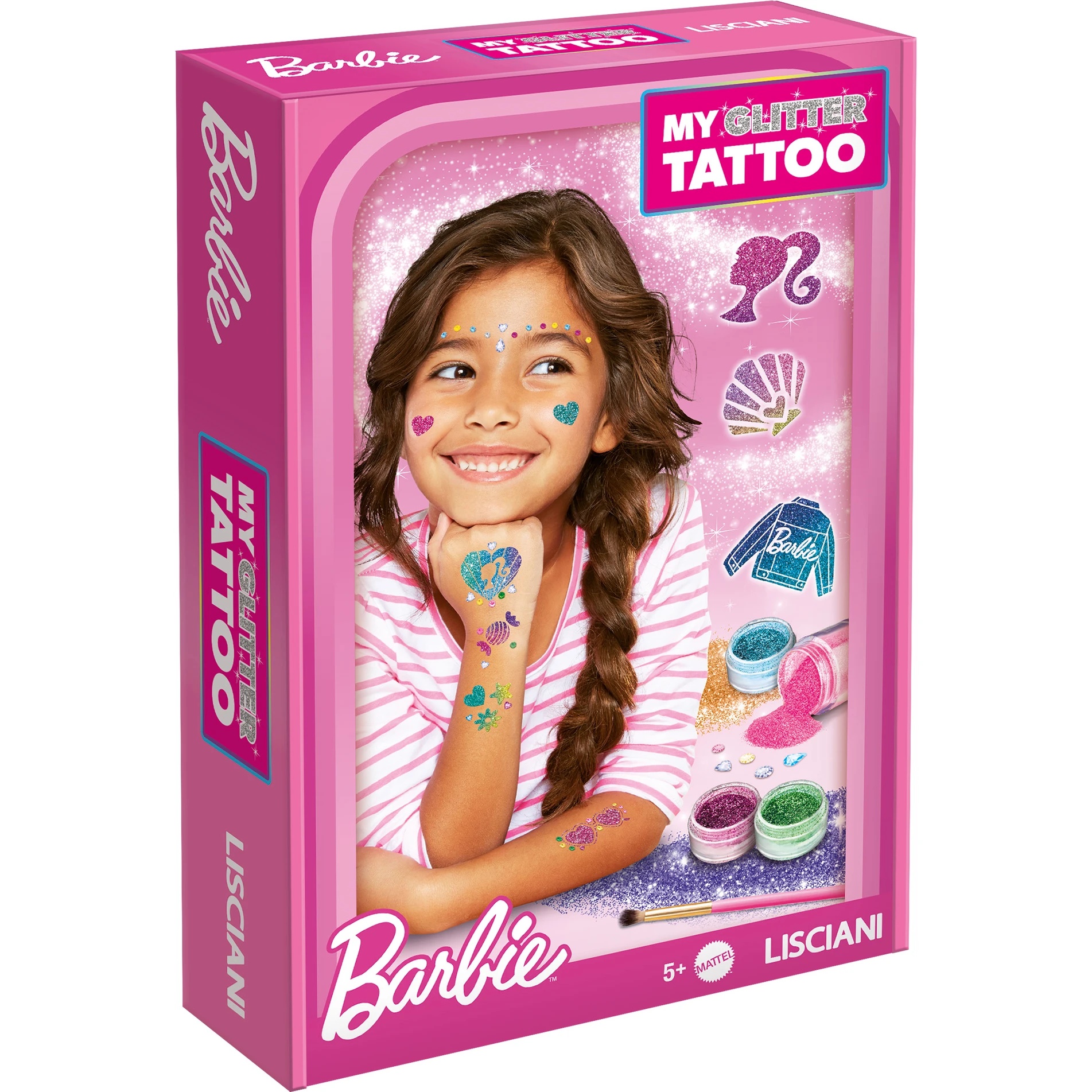 Set pentru creatie Lisciani My Glitter Tattoo Barbie (100958)