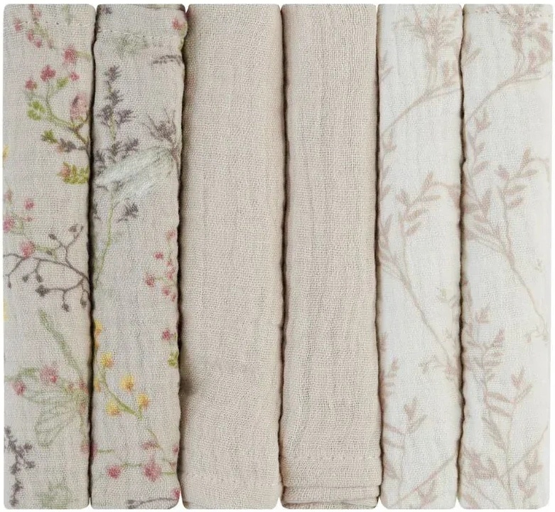 Pelinci Kikka Boo Secret Garden Beige 30x30cm 6pcs