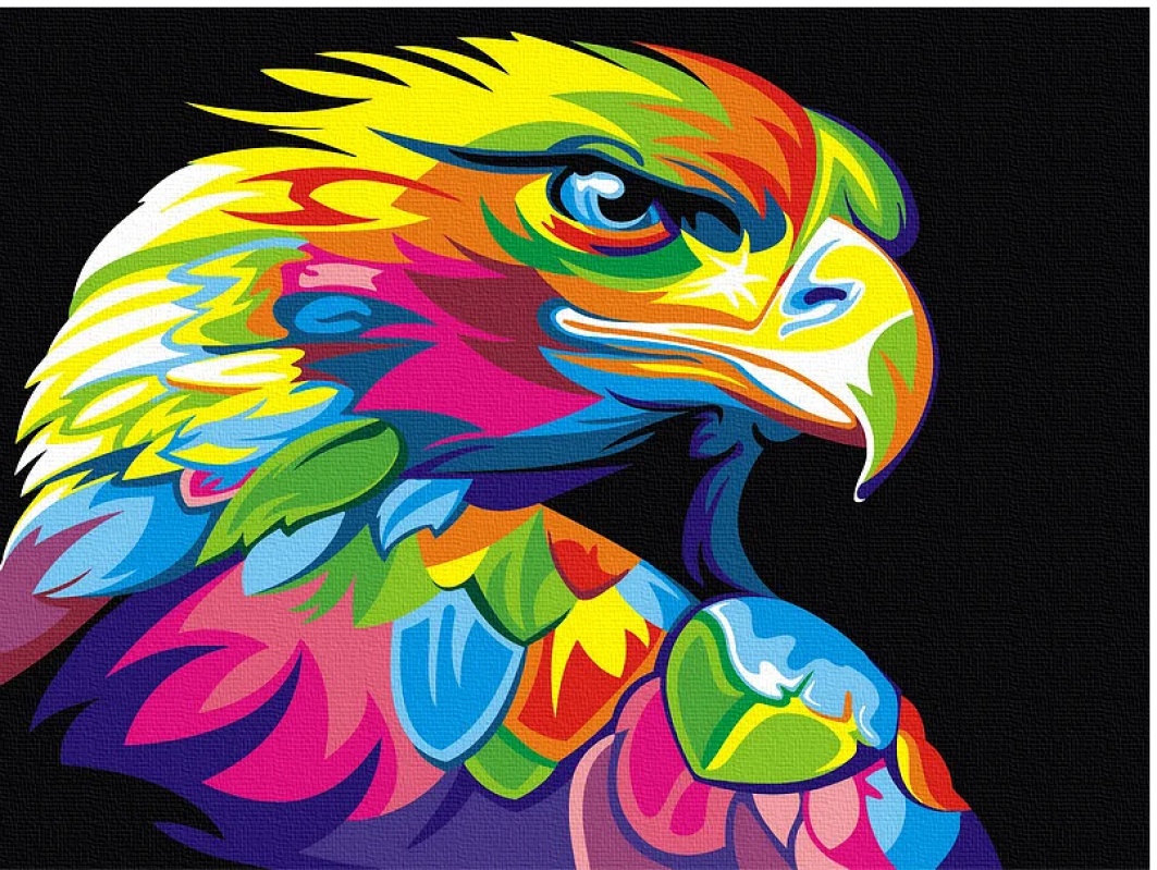 Tablou pe numere Colora Colorful Eagle 30x40cm (EX5329)