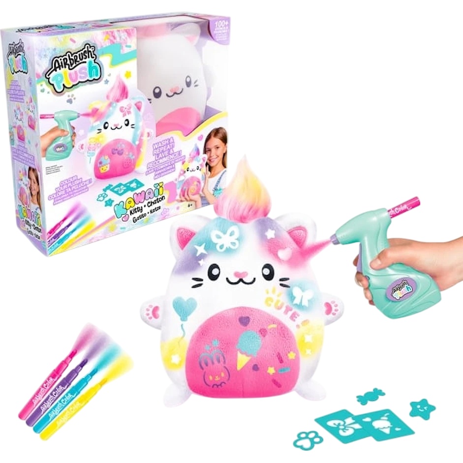 Set de decorare Canal Toys Airbrush Plush: Kawaii Kitty (AIR073)