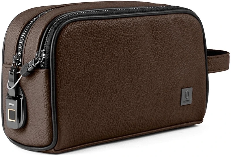 Geantă WiWU Phantom Fingerprint Lock Pouch Pro Deep Brown