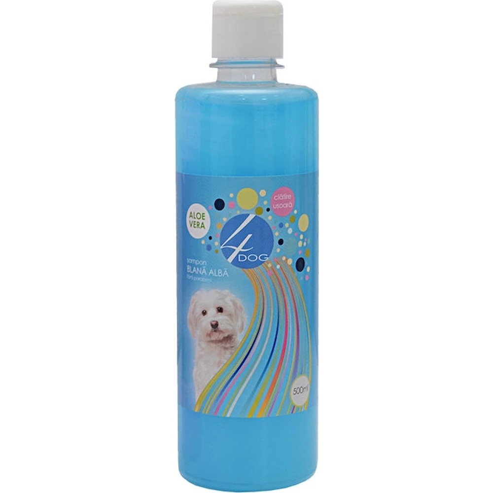 Şampon 4Dog Aloe Vera White Wool 500ml