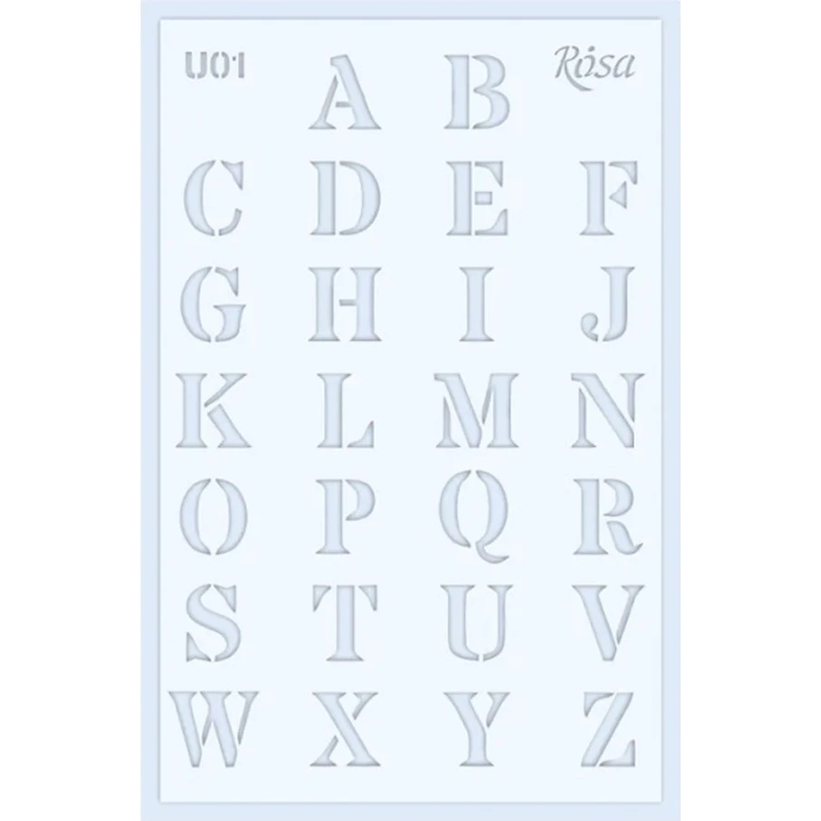 Șablon Rosa Alphabet U01 (3621001)
