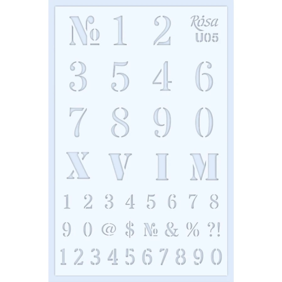 Șablon Rosa Alphabet U05 (3621005)