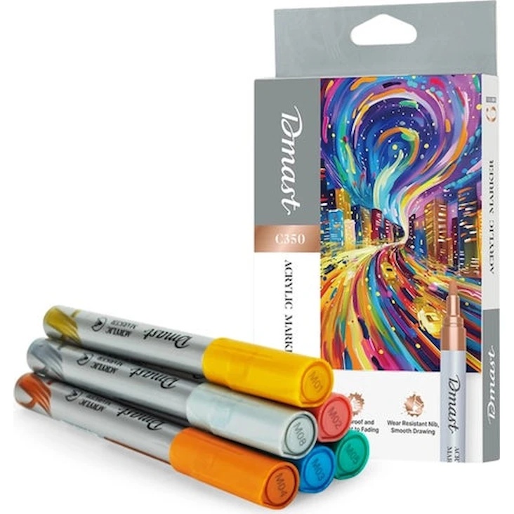 Markere Dmast Acrylic Marker 6pcs (C350)