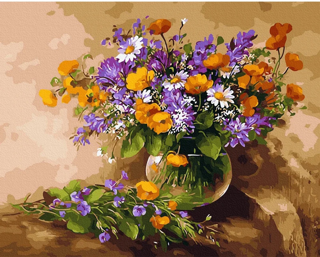 Tablou pe numere Colora Flowers 40x50cm (GX31133)