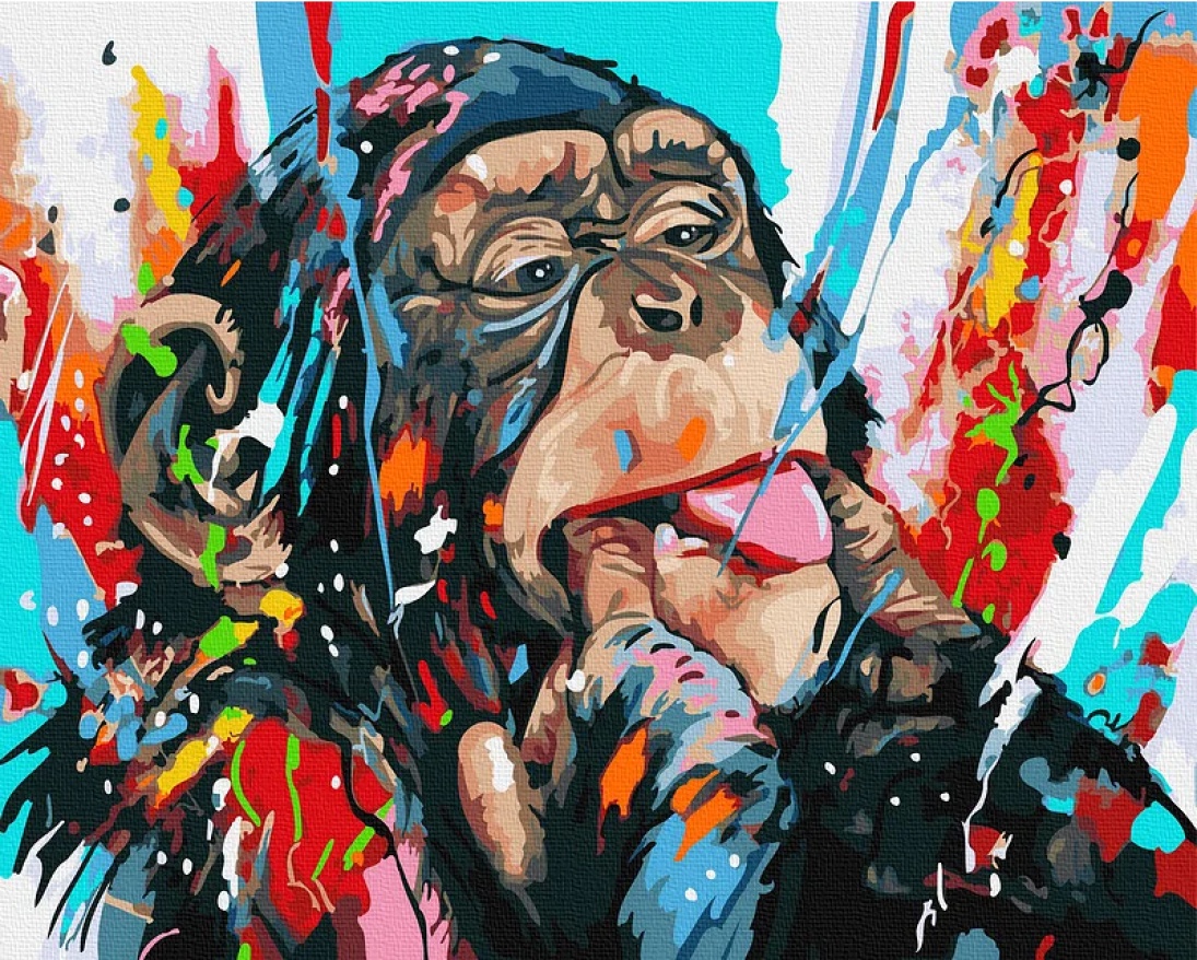 Tablou pe numere Colora Monkey 40x50cm (GX43079)