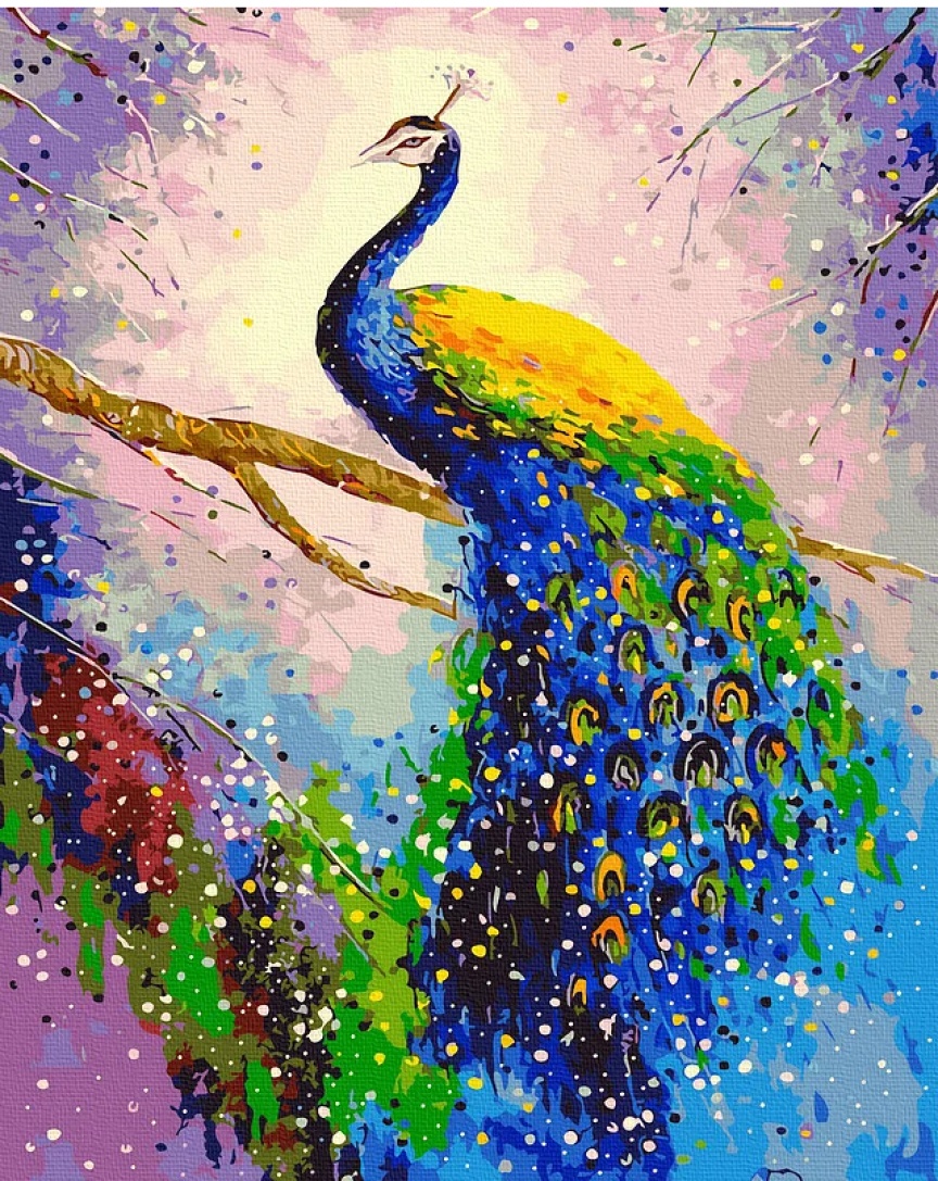 Tablou pe numere Colora Peacock 40x50cm (GX42330)