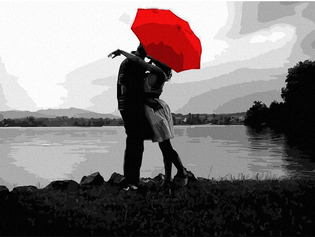 Tablou pe numere Colora Under the Umbrella 30x40cm (EX5810)