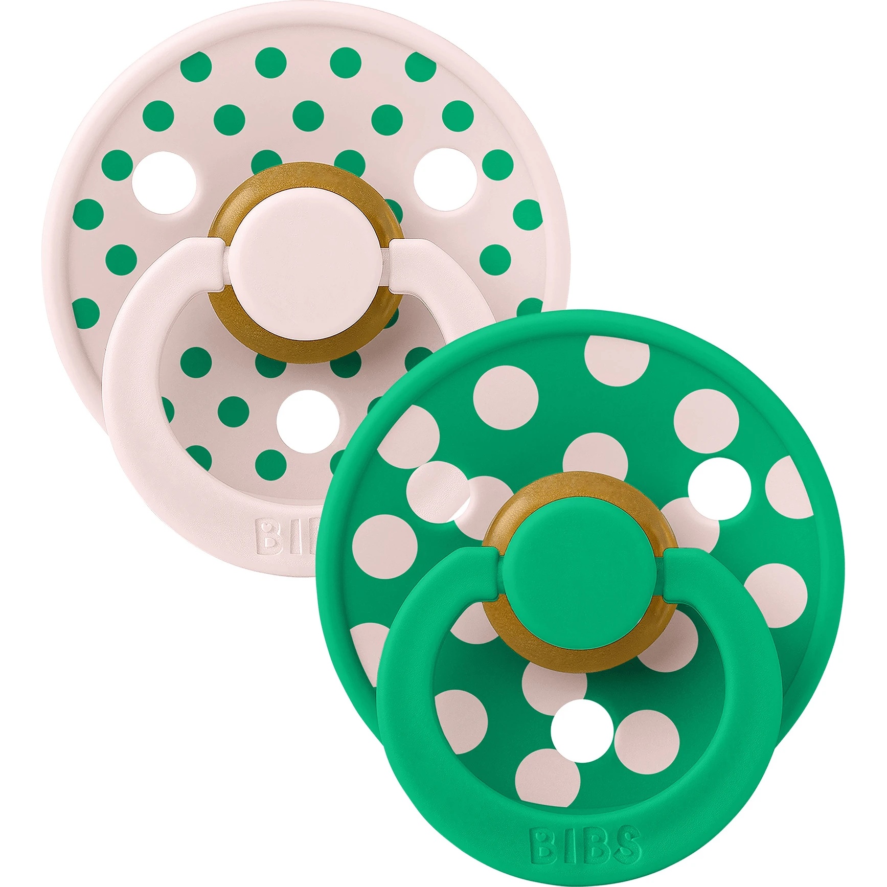 Suzeta BIBS Studio Colour Latex 6m+ 2pcs Polka Dot Petal Cactus (12034106)