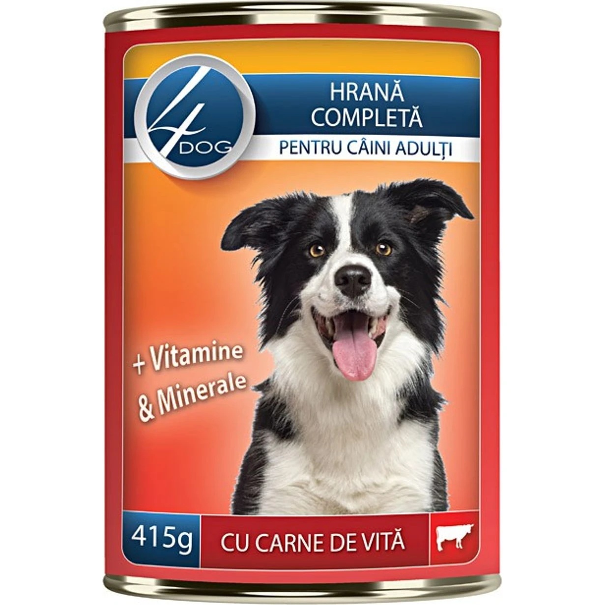 Hrană umedă pentru câini 4Dog Beef Adult 415g