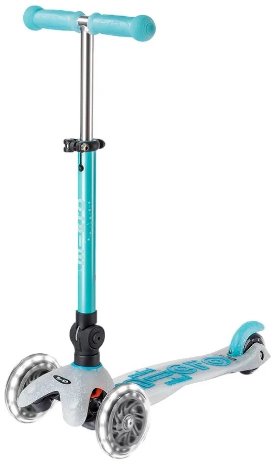 Trotinetă Micro Mini Deluxe Foldable Orion LED Blue (MMD374)