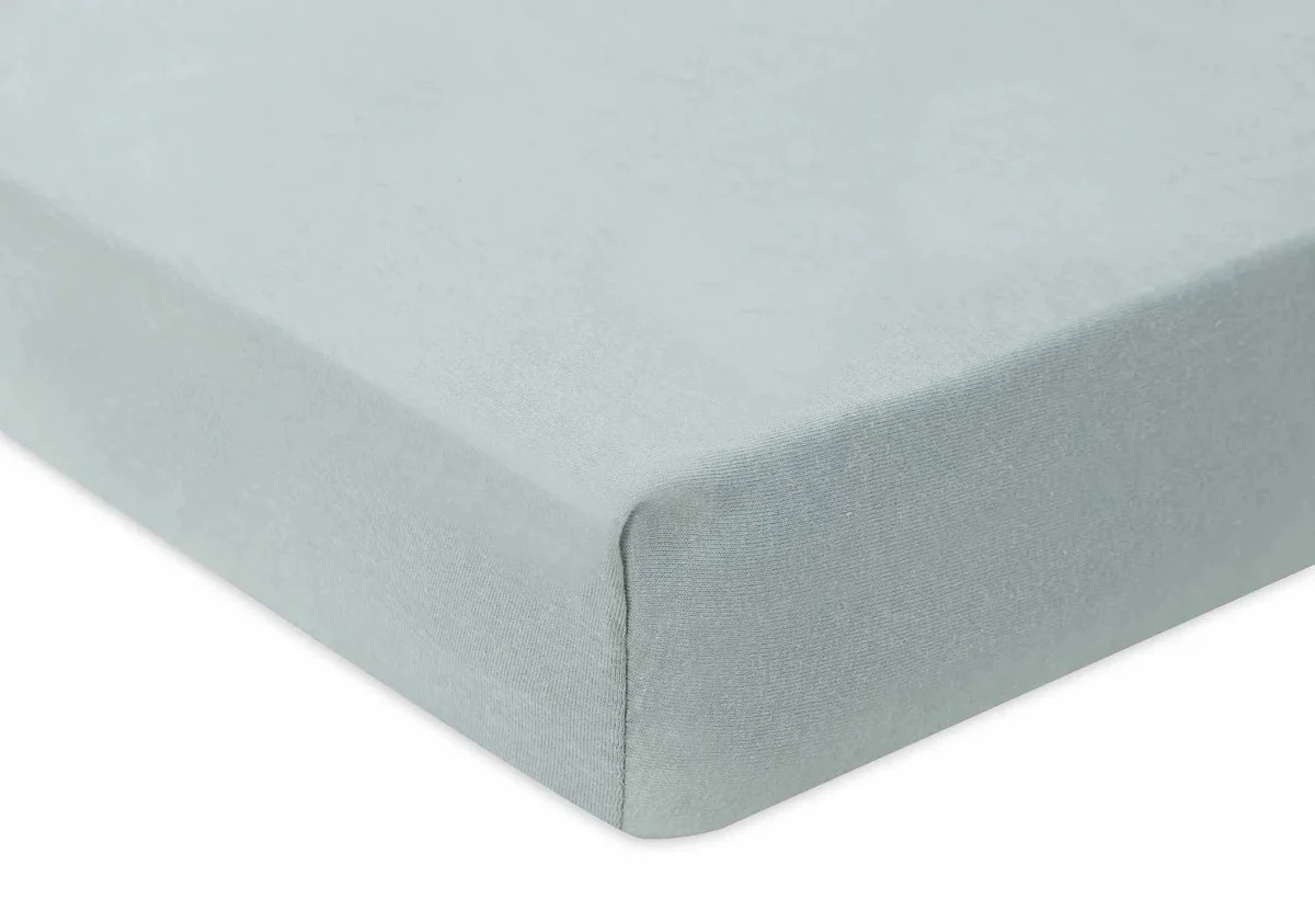 Cearșaf pentru copii Jollein Jersey Sea Green 120x60cm (511-507-68043)
