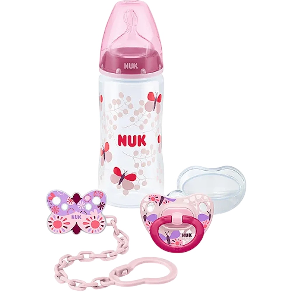 Biberon pentru bebeluș NUK Baby Rose Set