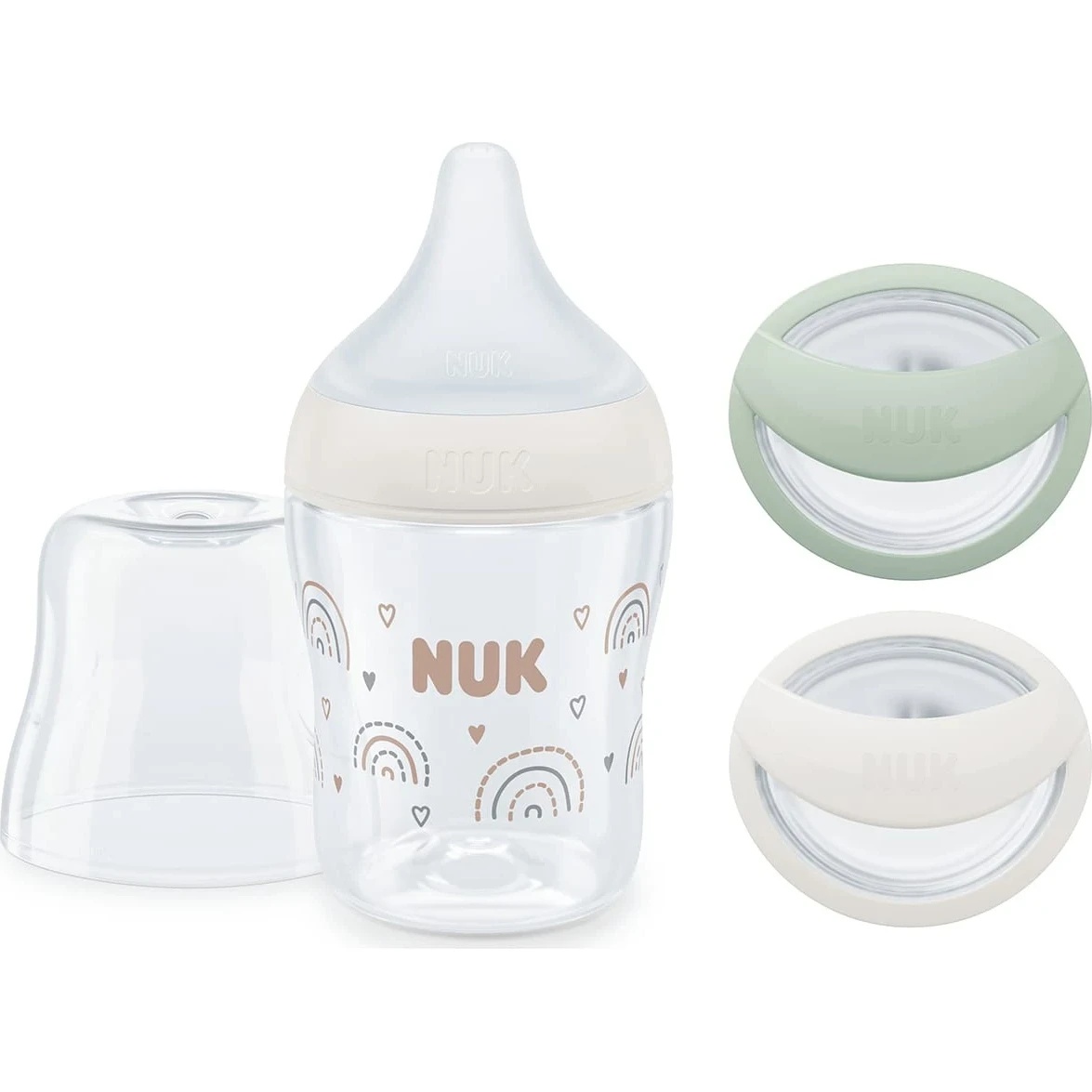 Biberon pentru bebeluș NUK Set Newborn 150 ml + Mommyfeel 0+m