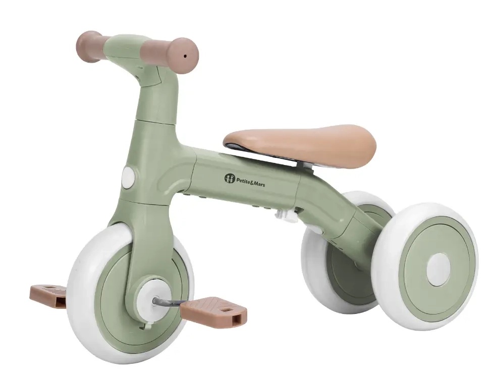 Bicicletă copii Petite&Mars Bingo 3in1 Sage Leaf (614877)