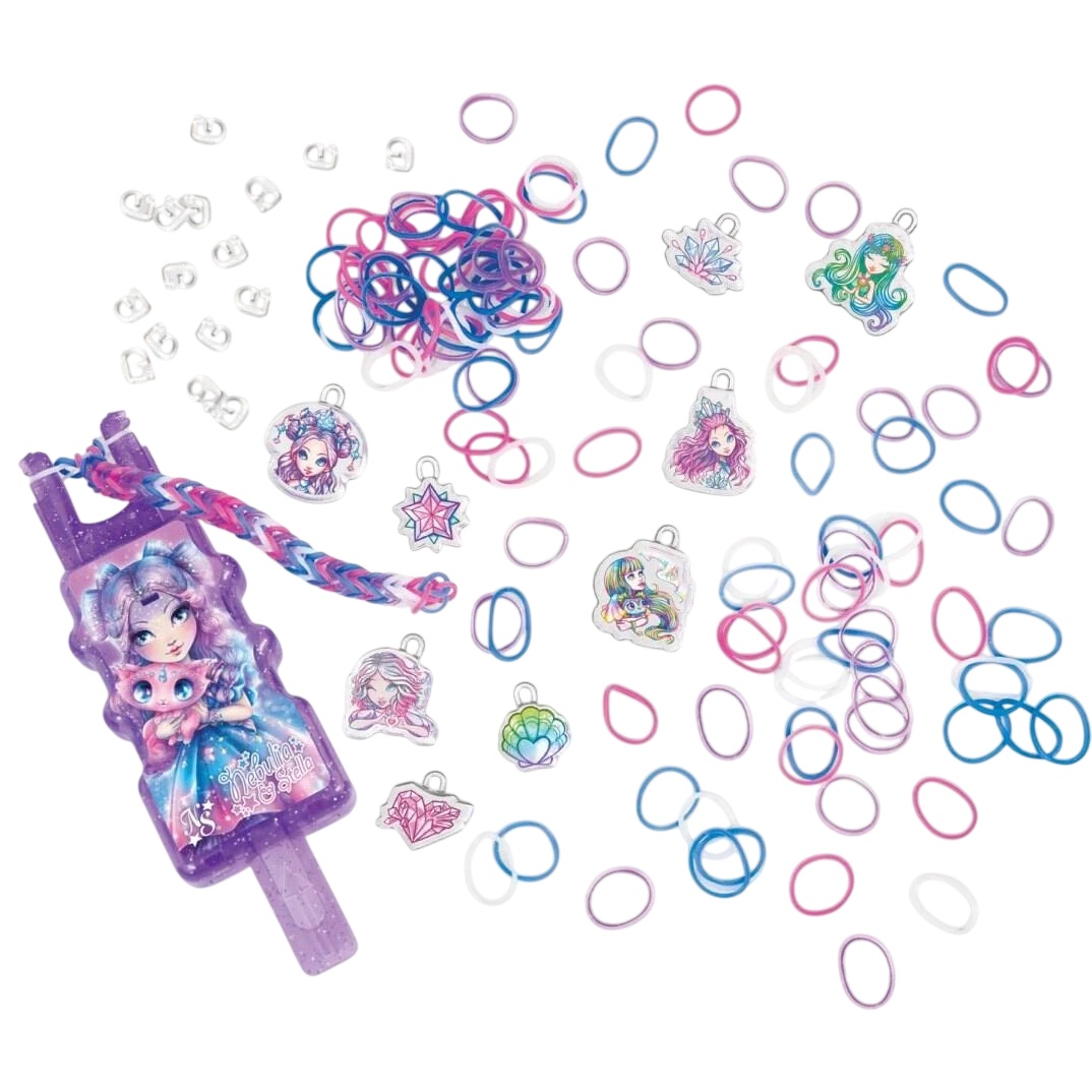 Set de realizare a bijuteriilor Nebulous Stars Rainbow Auto Loom Charm Set