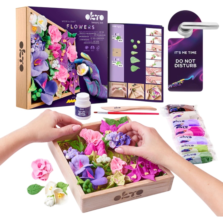 Set pentru creatie OKTO Clay Flowers (10013)
