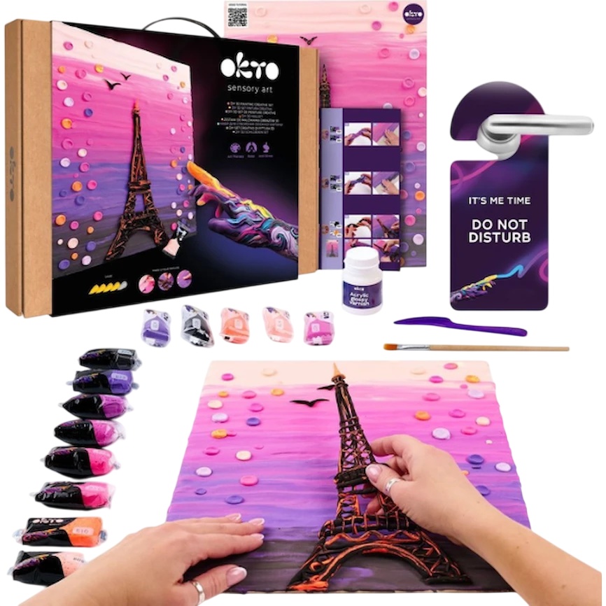 Tablou cu plastilină ușoară OKTO Clay Paris 30x40cm (10043)
