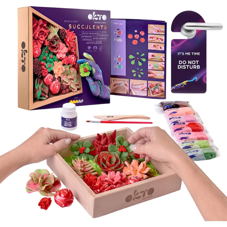 Set pentru creatie OKTO Clay Succulents (10011)