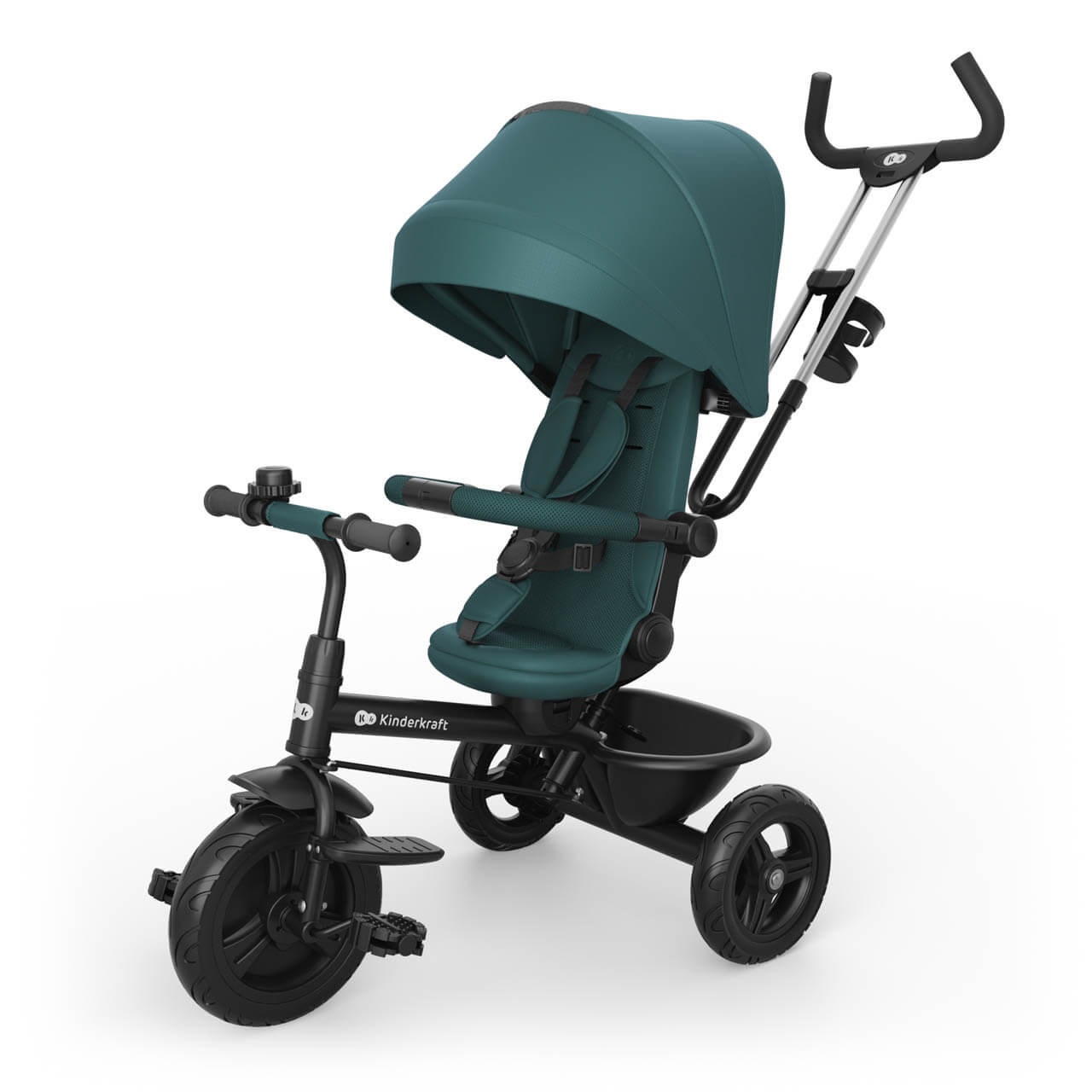 Bicicletă copii Kinderkraft Aston 2 Plus Green (KRASTO02GREPL00)