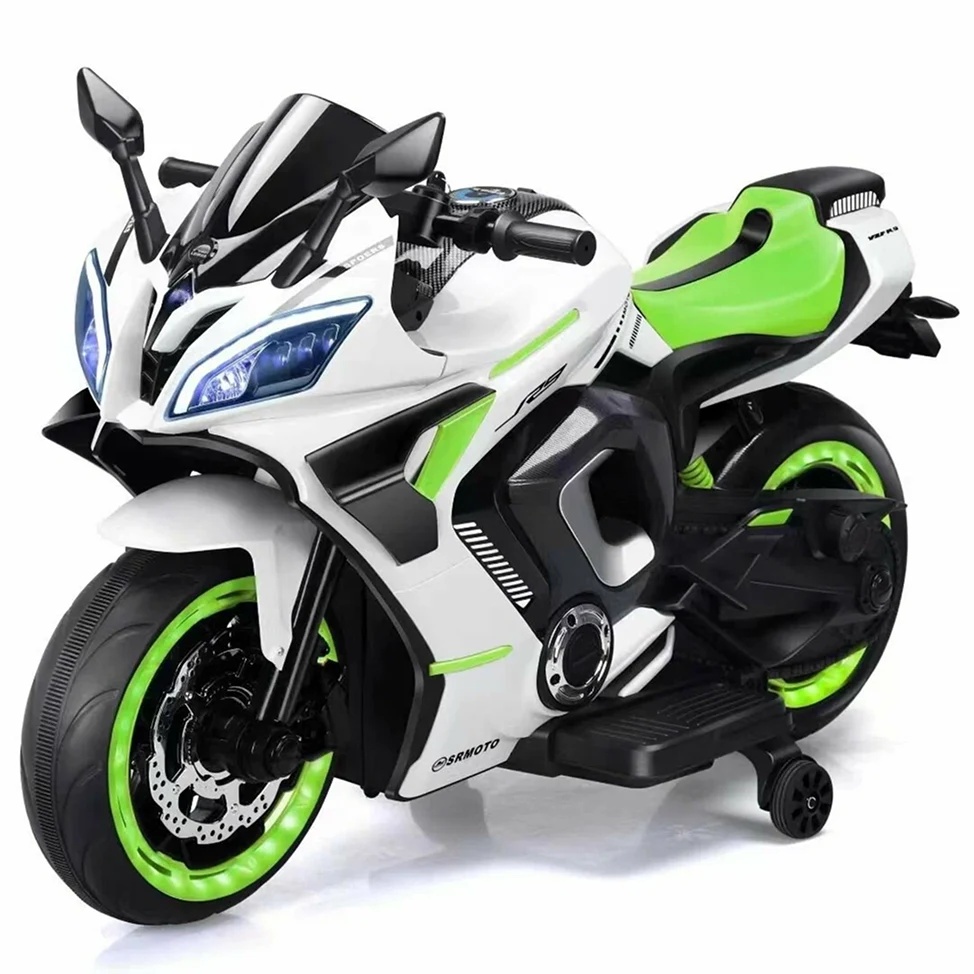 Mașinuța electrica Caider White Green (96300)