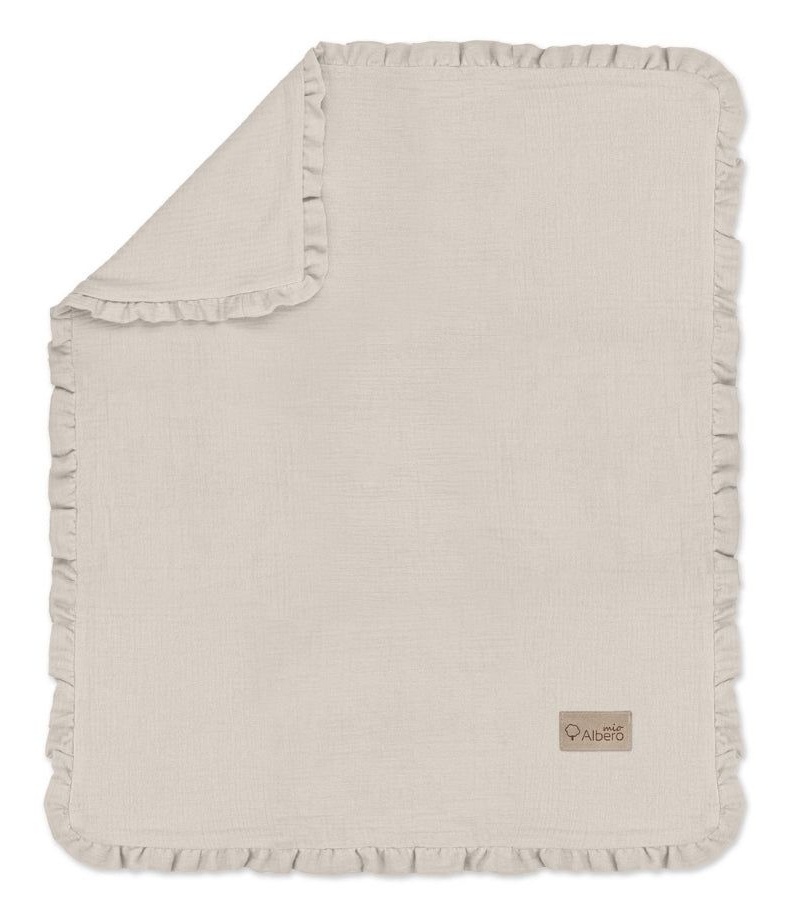 Pătura pentru bebeluși Albero Mio Muslin Beige CC2 100x80cm