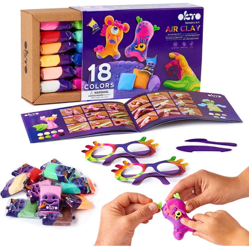 Plastilina OKTO Clay 18pcs (70151)