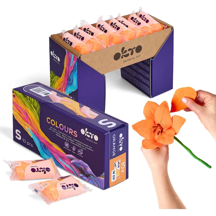 Plastilina OKTO Clay Colours S Orange (10023)