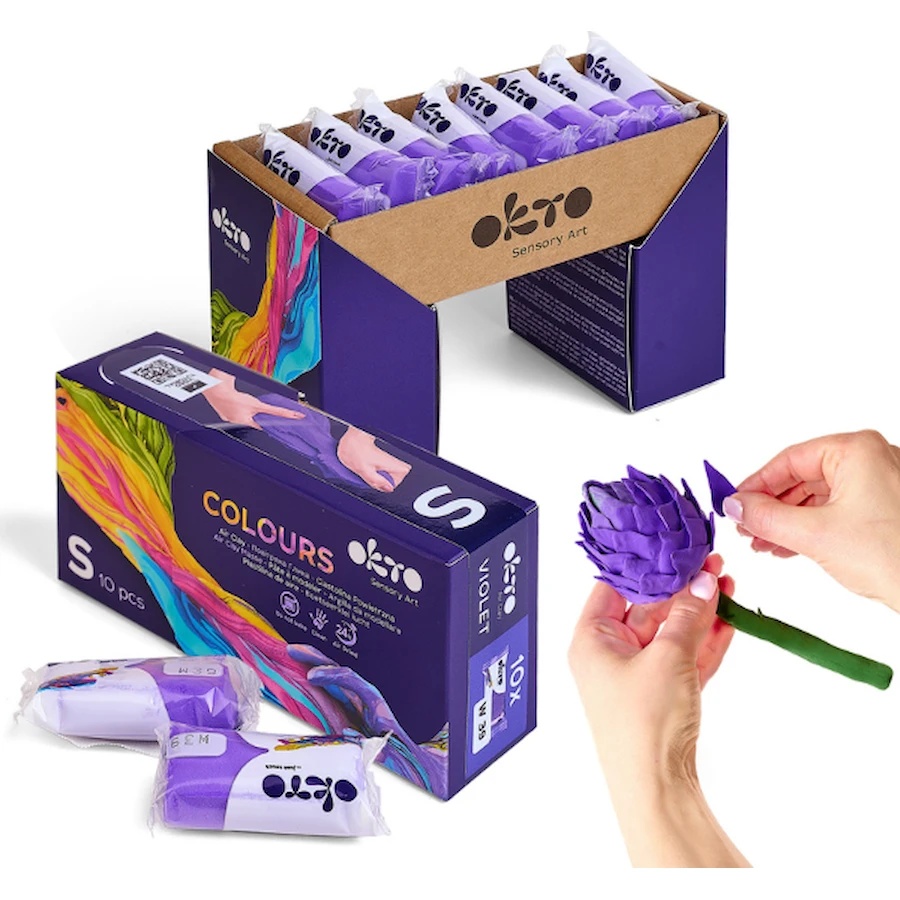 Plastilina OKTO Clay Colours S Purple (10030)
