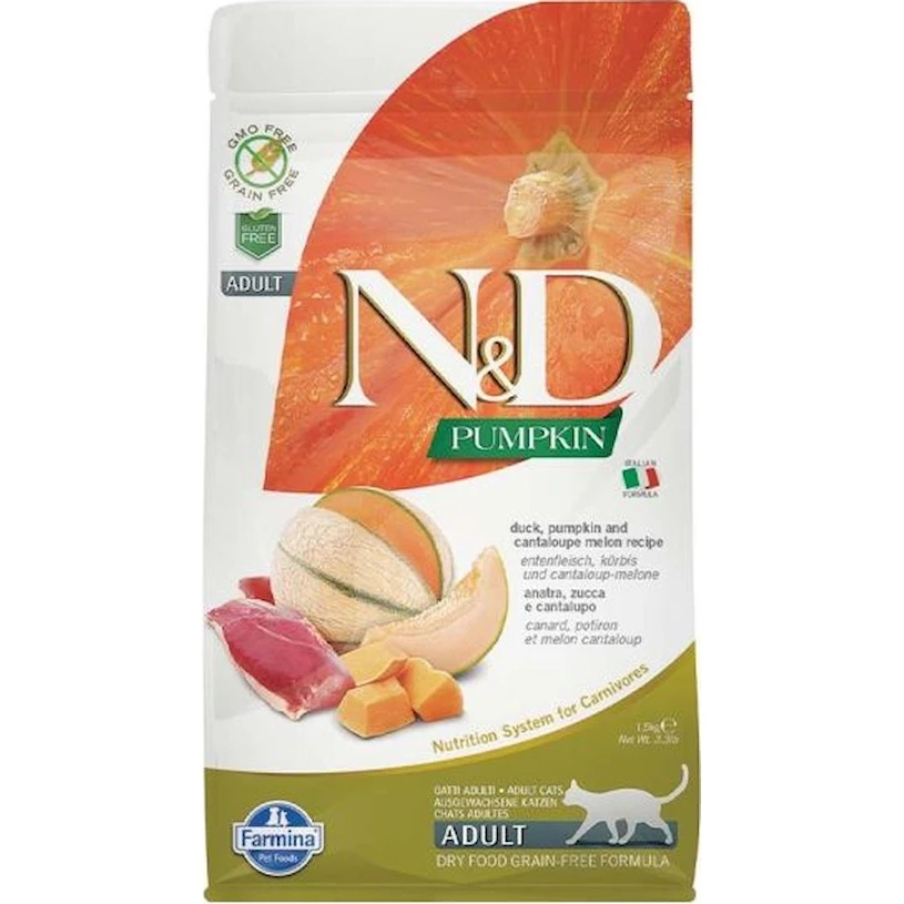 Hrană uscată pentru pisici Farmina N&D Pumpkin Duck & Cantaloupe Melon 1.5kg