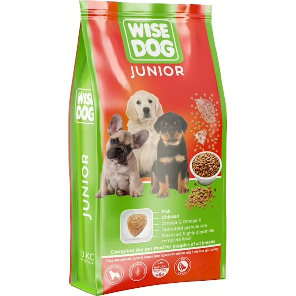 Hrană uscată pentru câini Wise Dog Junior 500g