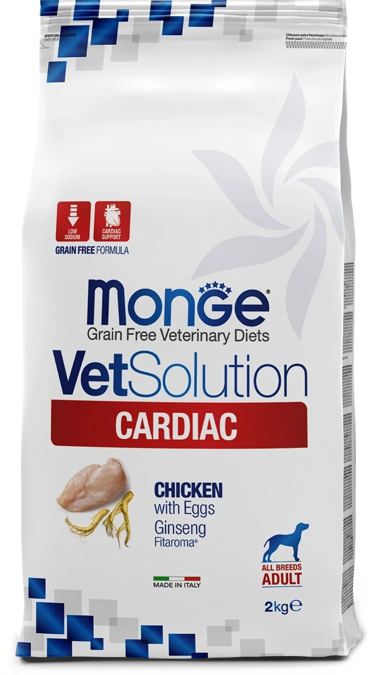 Hrană uscată pentru câini Monge VetSolution Cardiac 2kg