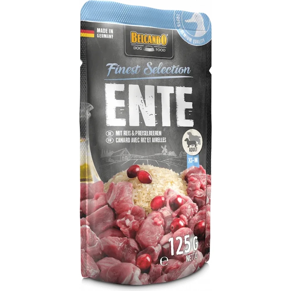 Hrană umedă pentru câini Belcando Duck 125g 12pcs (511605)